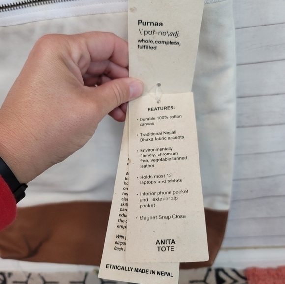 PURNAA ANITA TOTE BAG - Picture 11 of 16